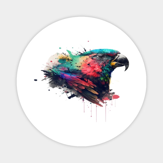 colorful artwork design Magnet by exploring time